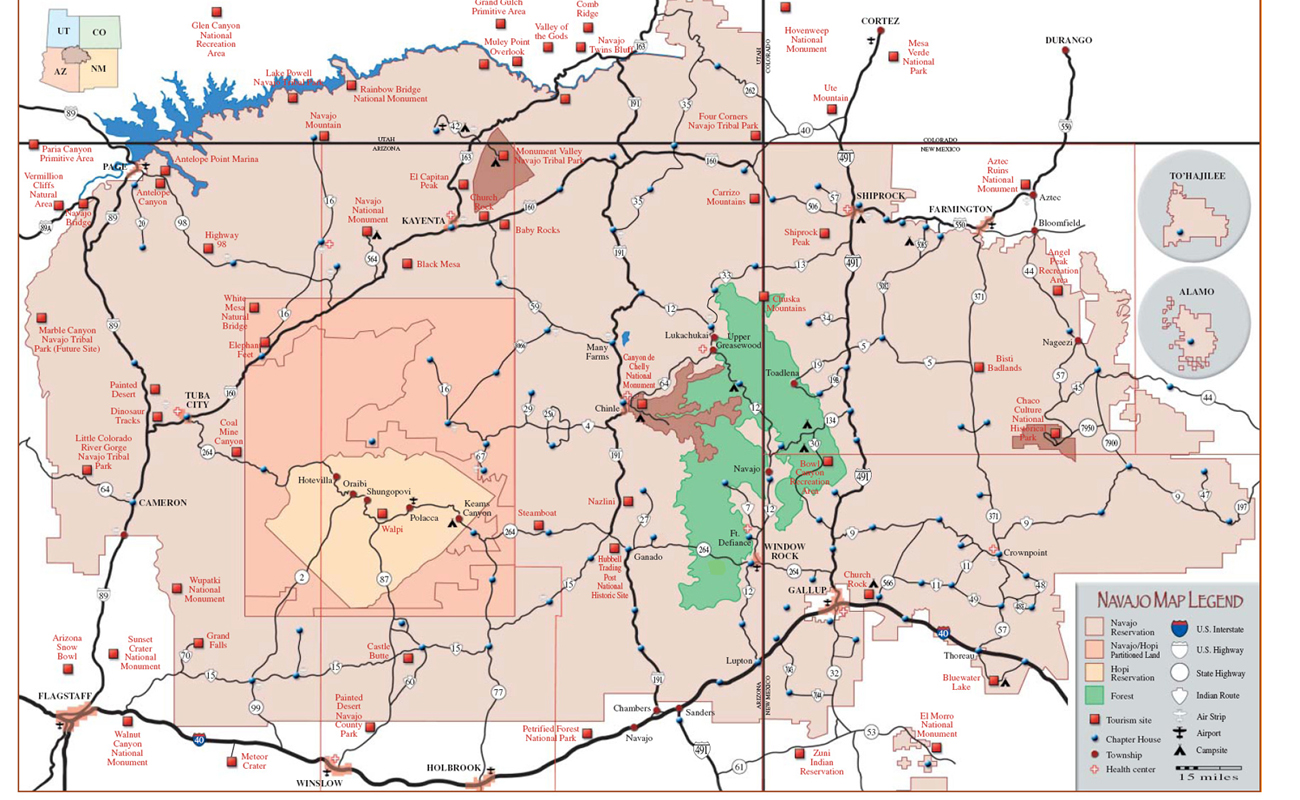 Alfa Img Showing Navajo Tribe Map 